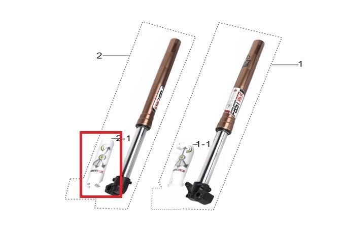KAYO TT 190 R ÖN SOL AMORTİSÖR PLASTİĞİ