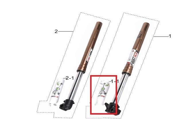 KAYO TT 190 R ÖN SOL AMORTİSÖR PLASTİĞİ