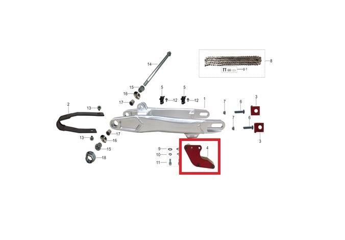 KAYO TT 190 R ZİNCİR KILAVUZU