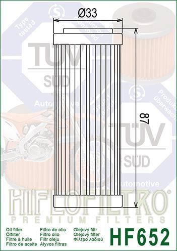 KTM 250EXC, 350EXC, 450 EXC HIFLO YAĞ FİLTRESİ