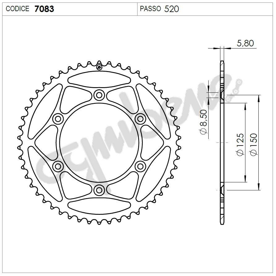 KTM GS OGNIBENE ARKA DİŞLİ 38T