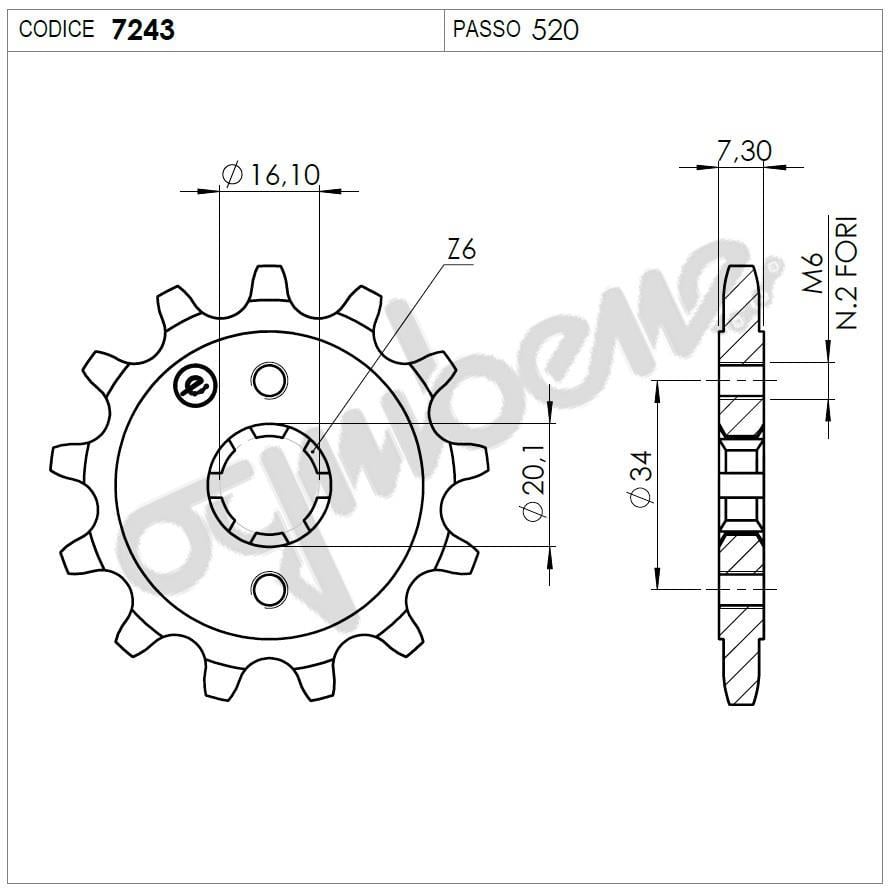 KTM OGNIBENE ÖN DİŞLİ 14T