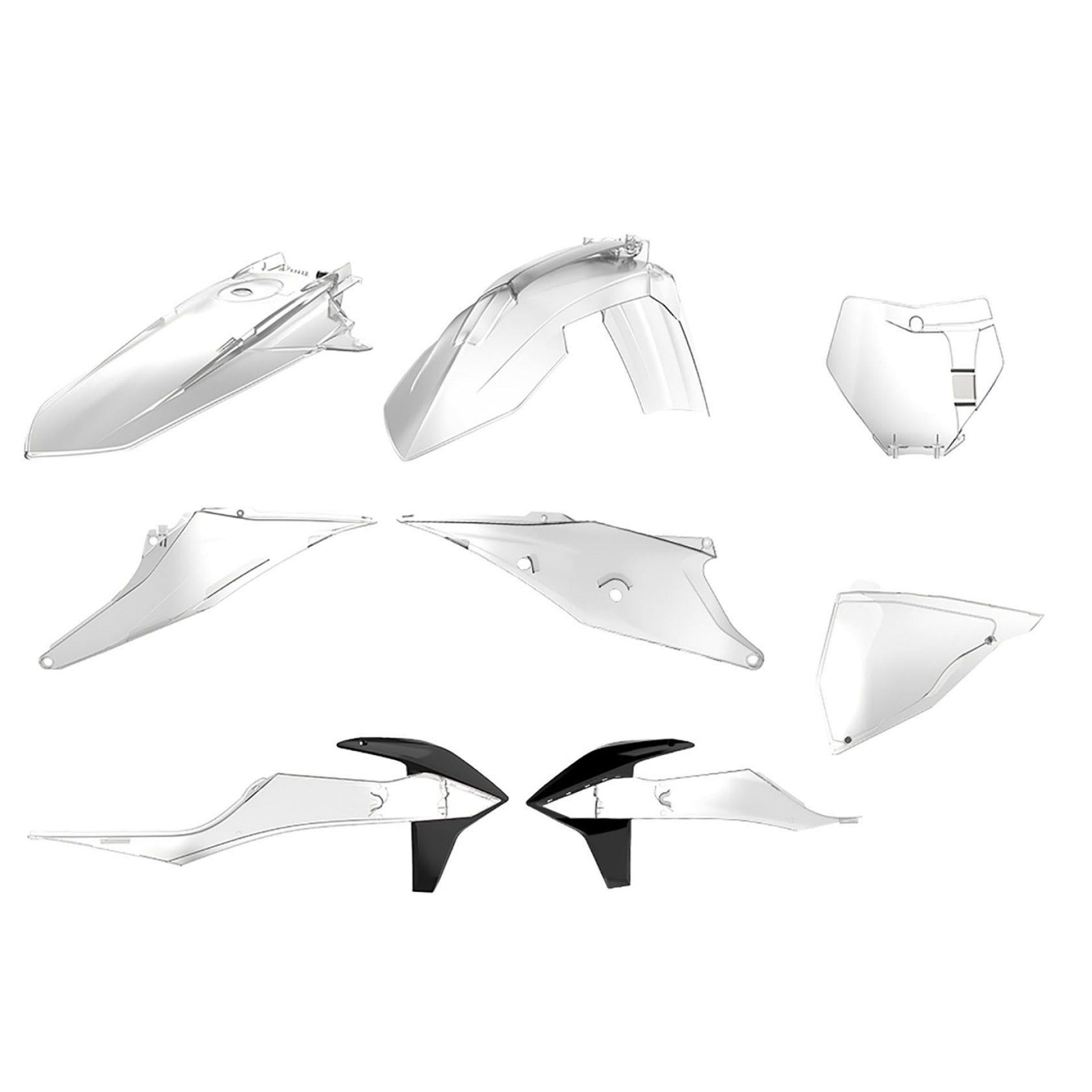 KTM SX 19-20 POLISPORT GRENAJ SET ŞEFFAF