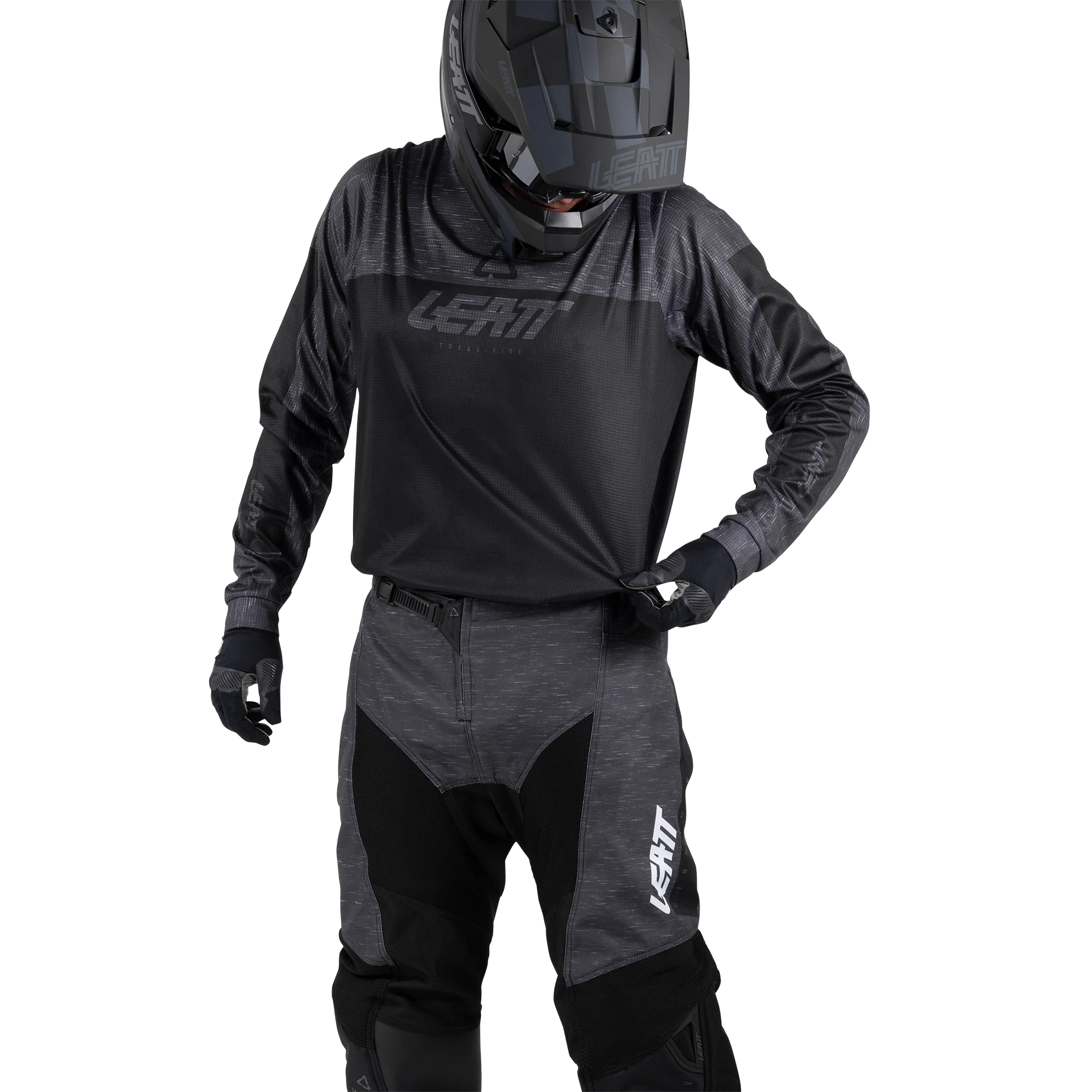 Leatt 3.5 Siyah Motosiklet Jersey Pantolon Takımı