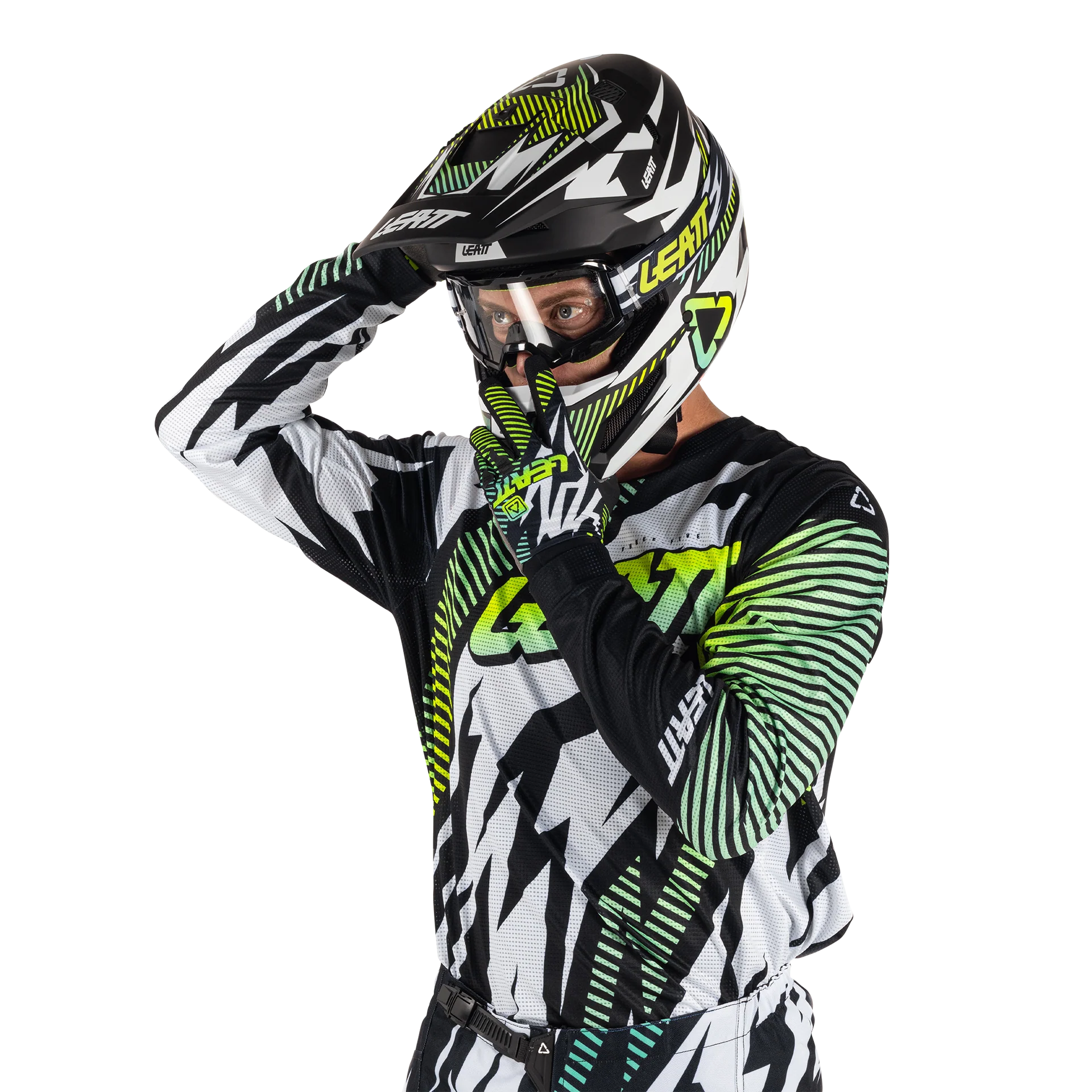 Leatt 3.5 Storm Motosiklet Jersey Pantolon Takımı