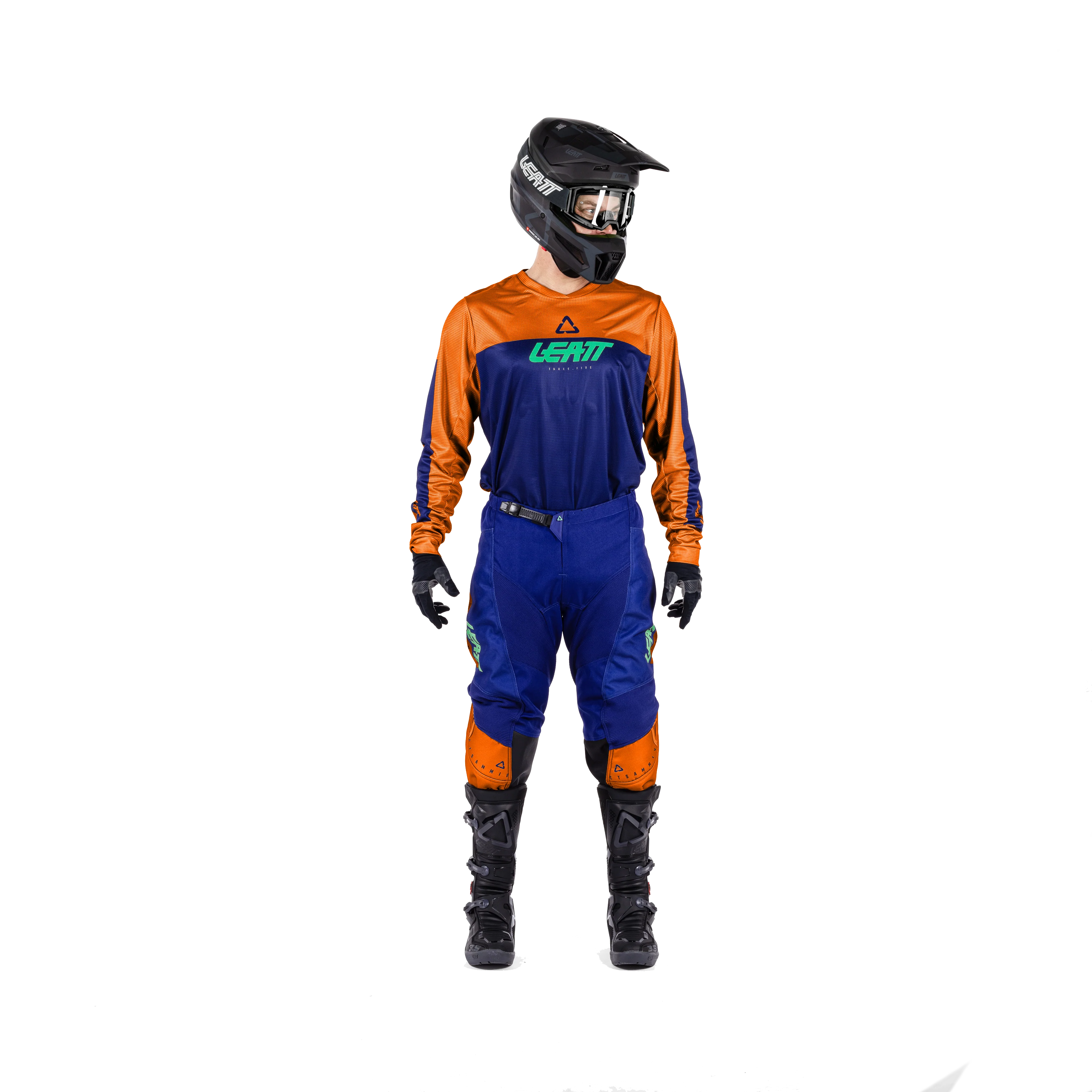 Leatt 3.5 Turuncu Motosiklet Jersey Pantolon Takımı