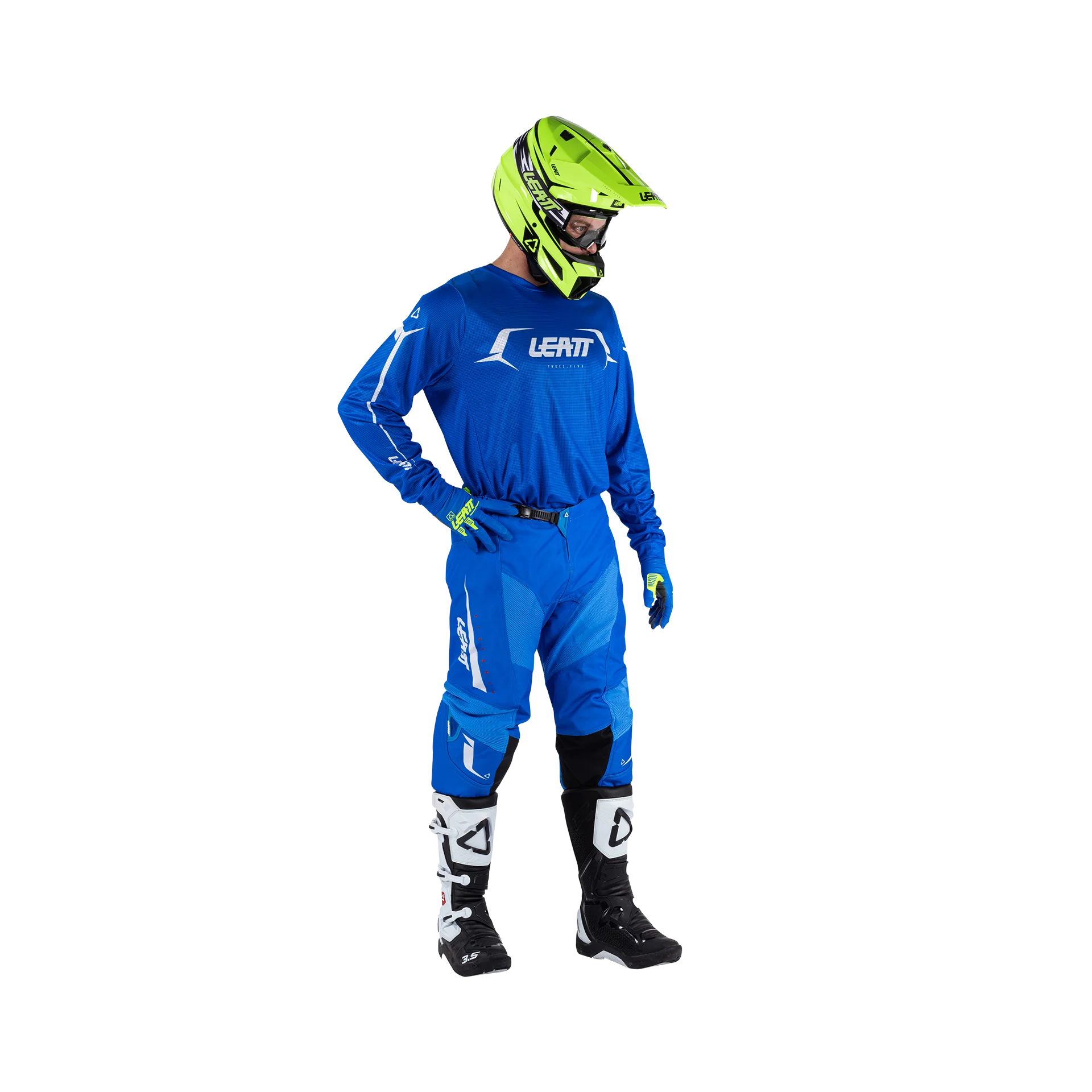 Leatt 3.5 Mavi Motosiklet Jersey Pantolon Takımı
