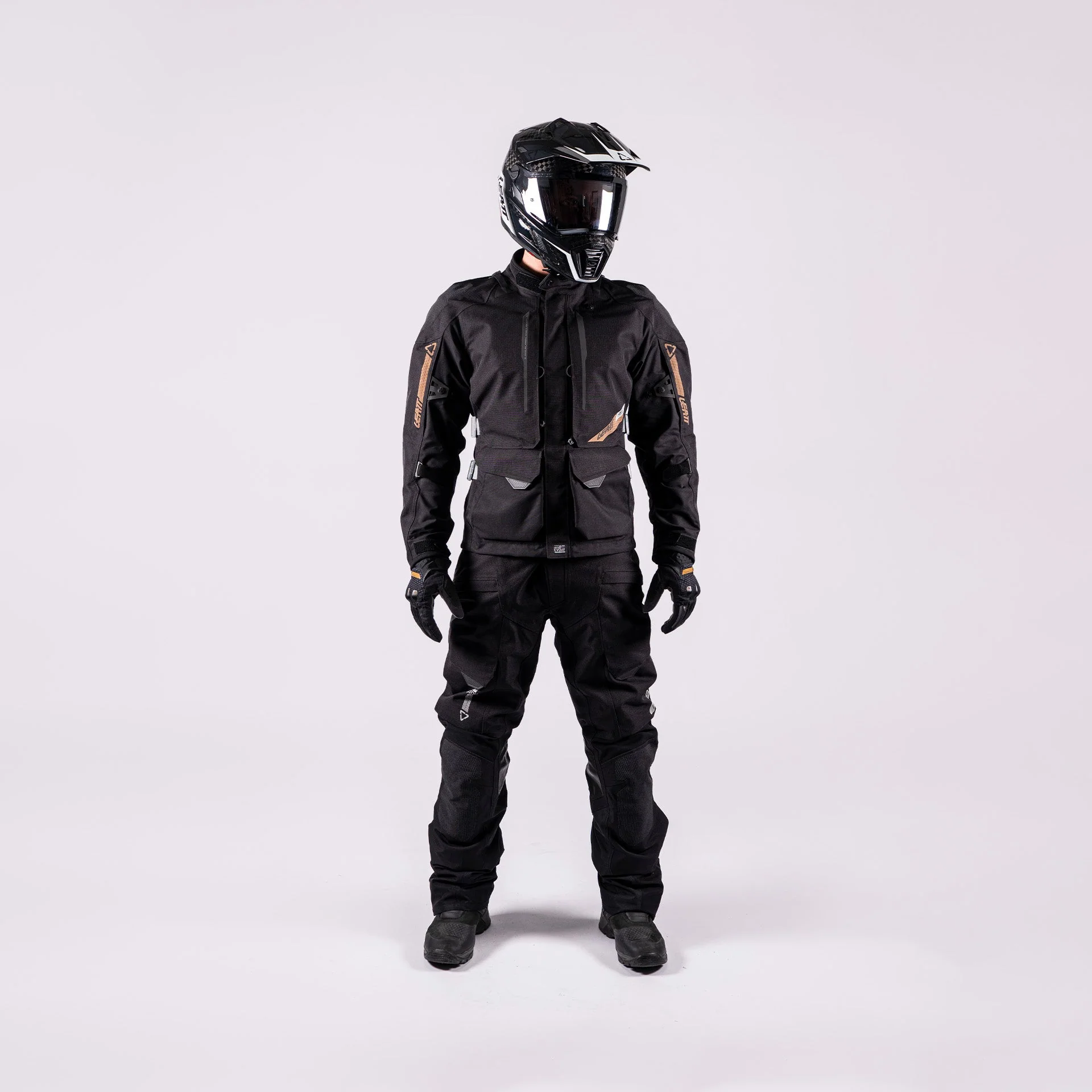 Leatt ADV Dri-Tour 5.5 Siyah Motosiklet Montu ve Pantolonu