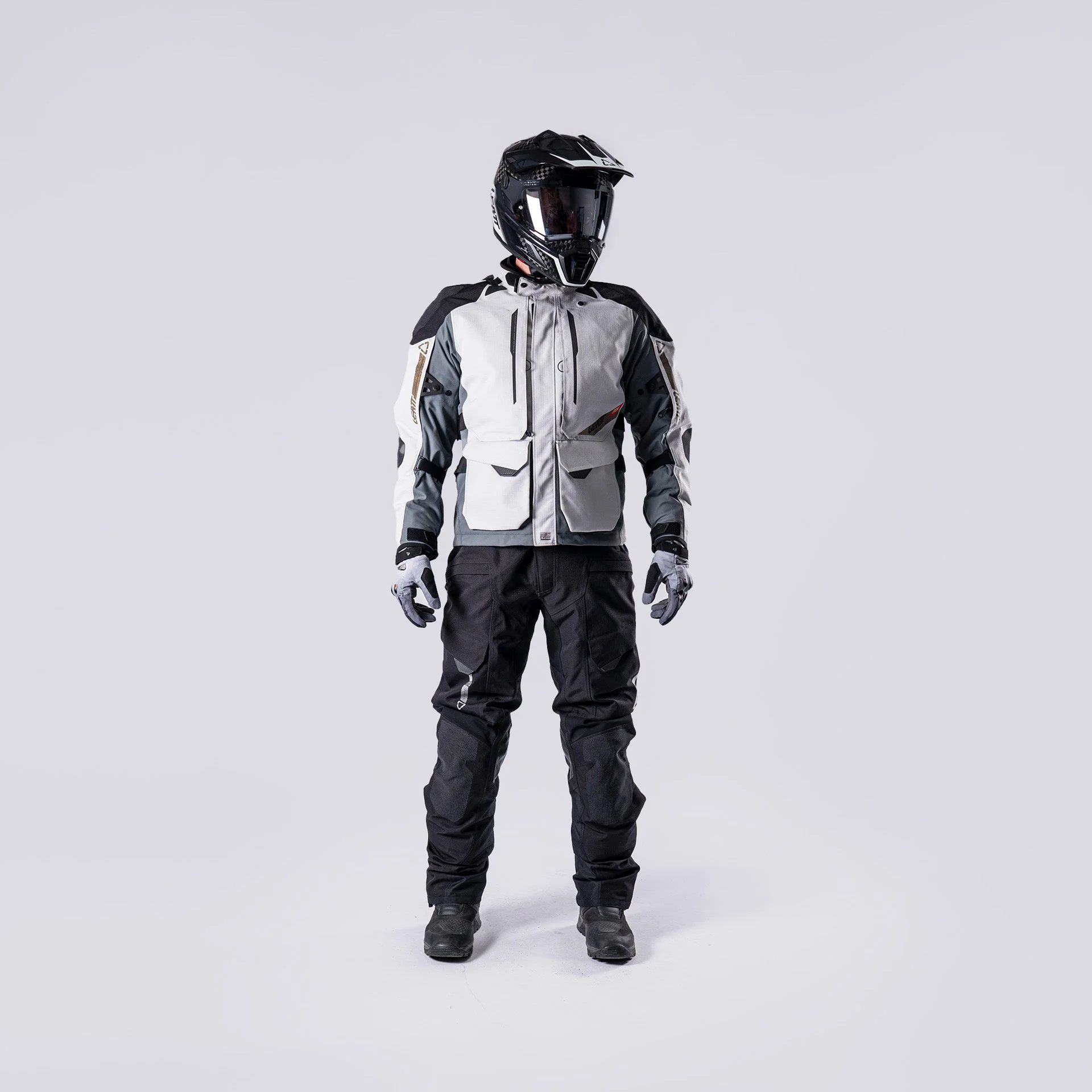 Leatt Adv Dri-Tour 5.5 Gri Motosiklet Montu