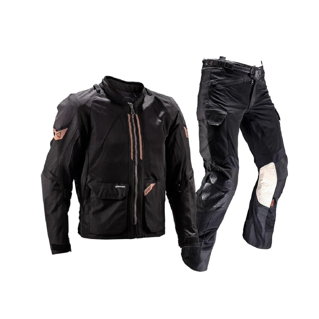 Leatt ADV Flow-Tour 4.5 Siyah Motosiklet Montu ve Pantolonu