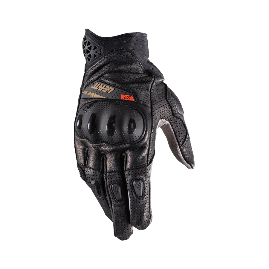 Leatt Adv X-Flow 8.5 Kısa Siyah Motosiklet Eldiveni