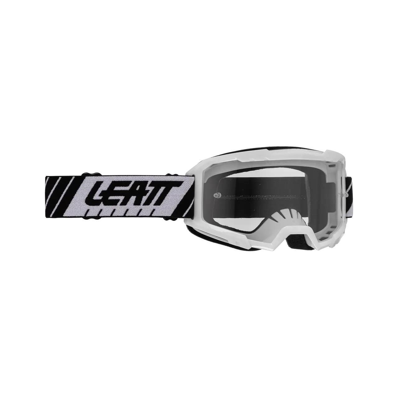 LEATT VIZION 2.5 WHITE CLEAR GOGGLE