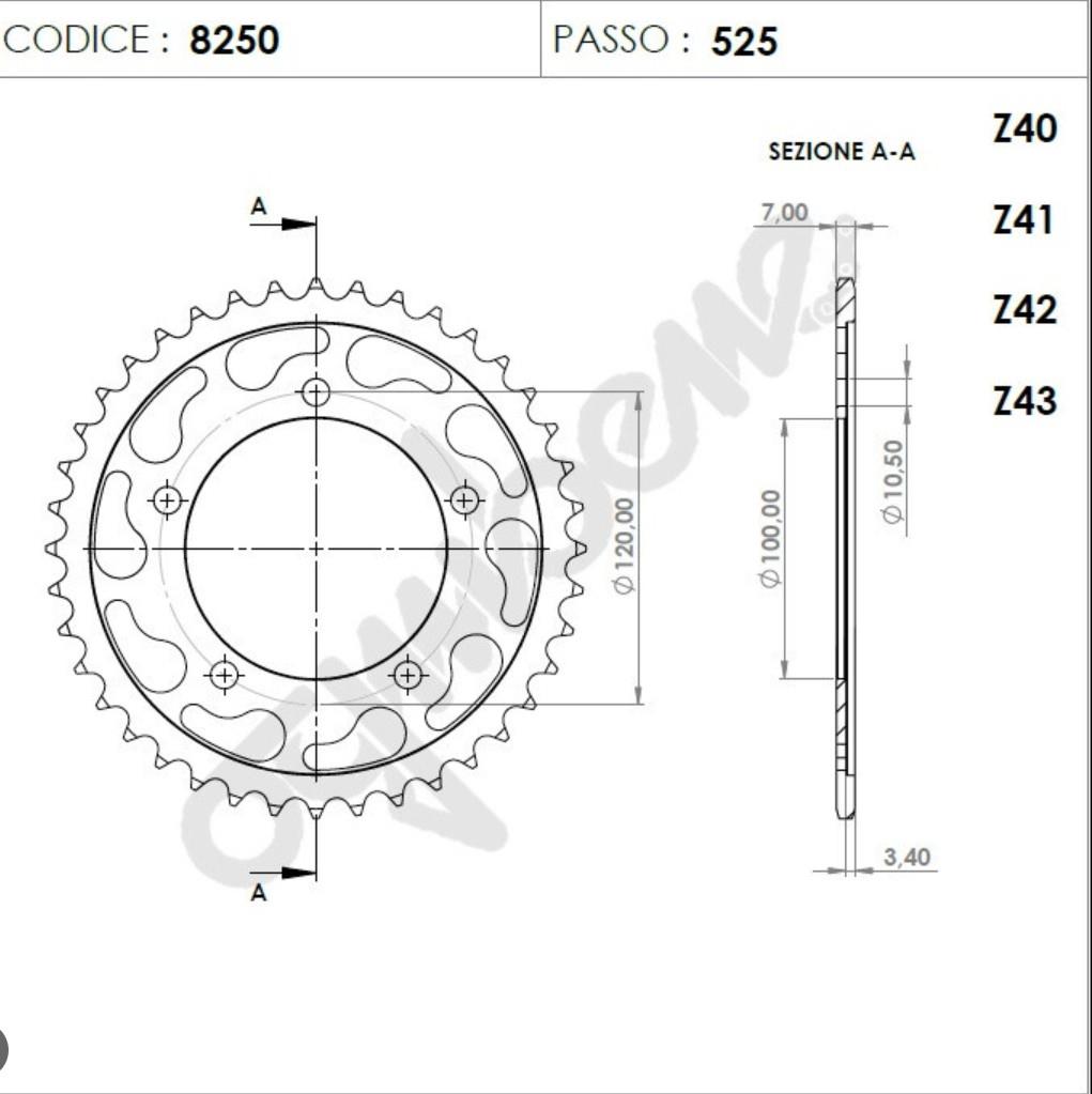 OGNIBENE ARKA DİŞLİ 41T