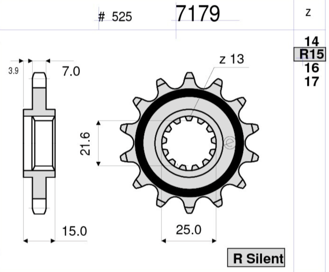 OGNIBENE ÖN DİŞLİ 15T