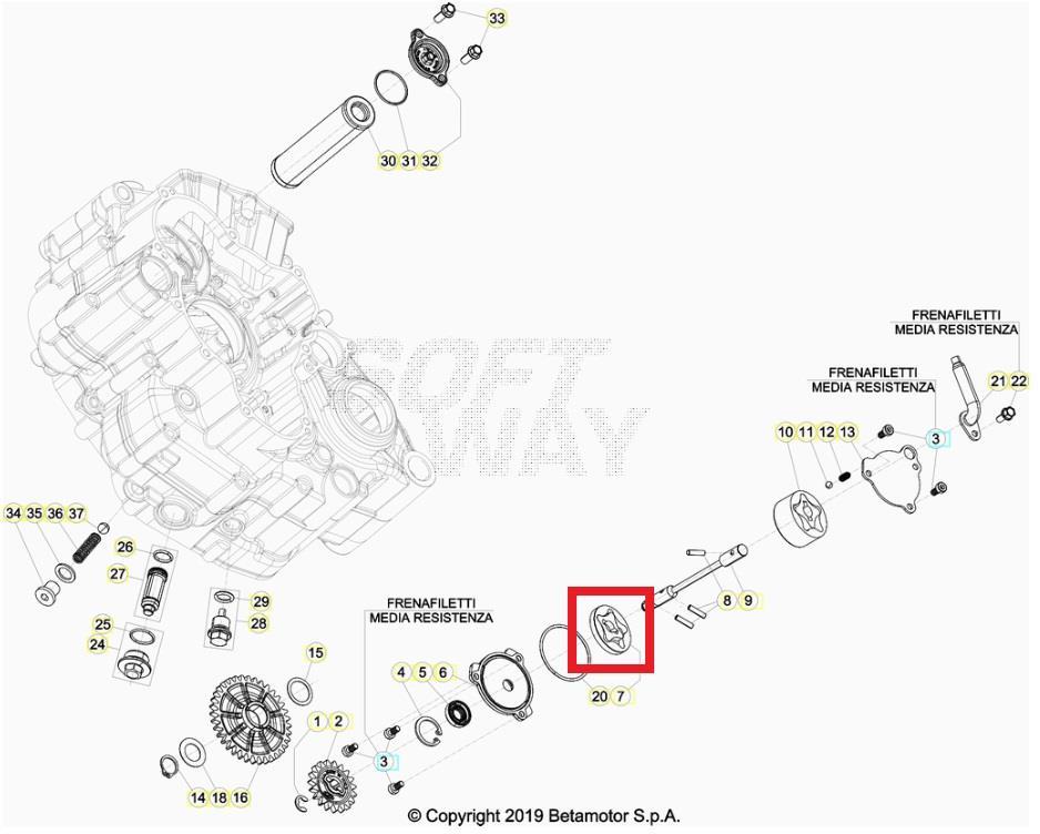 OIL PUMP 40,56 BETA ORJ YP B5
