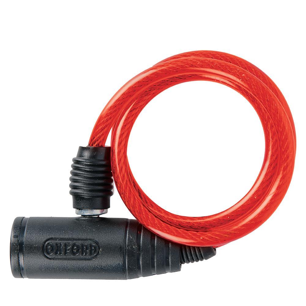 Oxford Bumper Kablo Kilit Kırmızı 6Mm X 600Mm