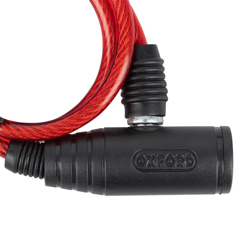 Oxford Bumper Kablo Kilit Kırmızı 6Mm X 600Mm