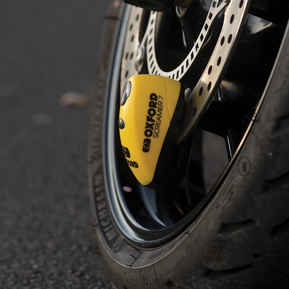 Oxford Screamer7 Alarmlı Disk Kilidi Siyah