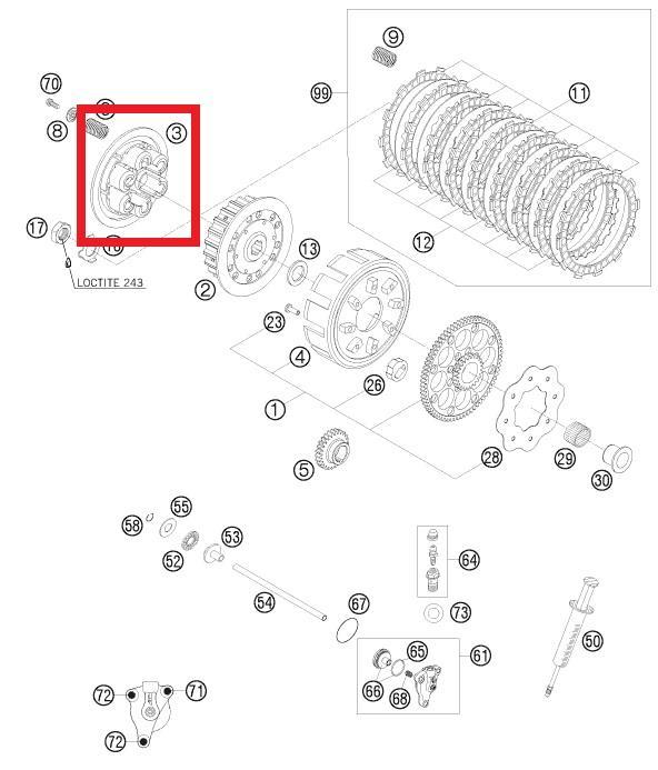 PRESSURE CAP KTM ORJ YP A9