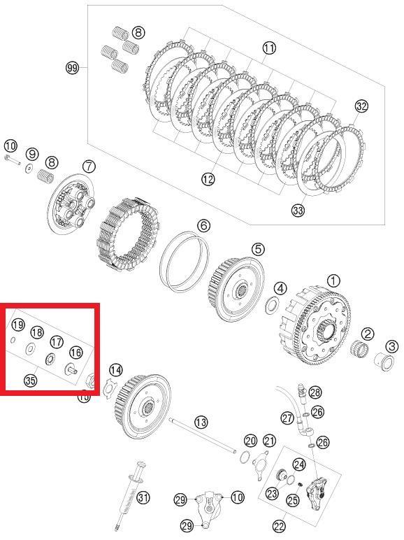 PRESSURE PIECE CPL KTM ORJ YP A5