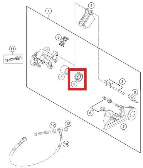 REPAIR KIT SEALING RINGS 26MM KTM ORJ YP A3