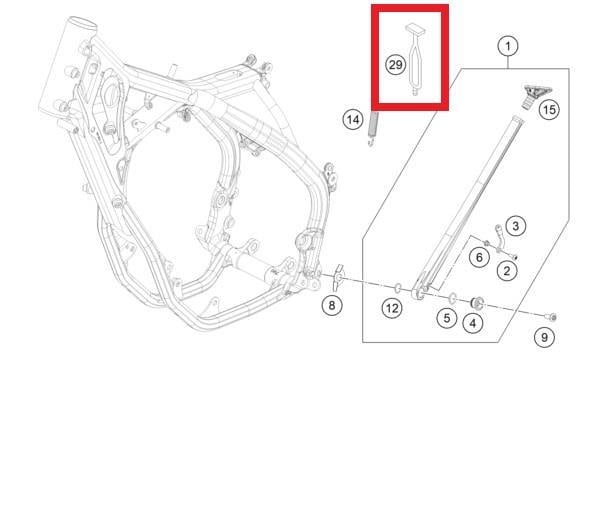RUBBER L145MM GASGAS ORJ YP A9
