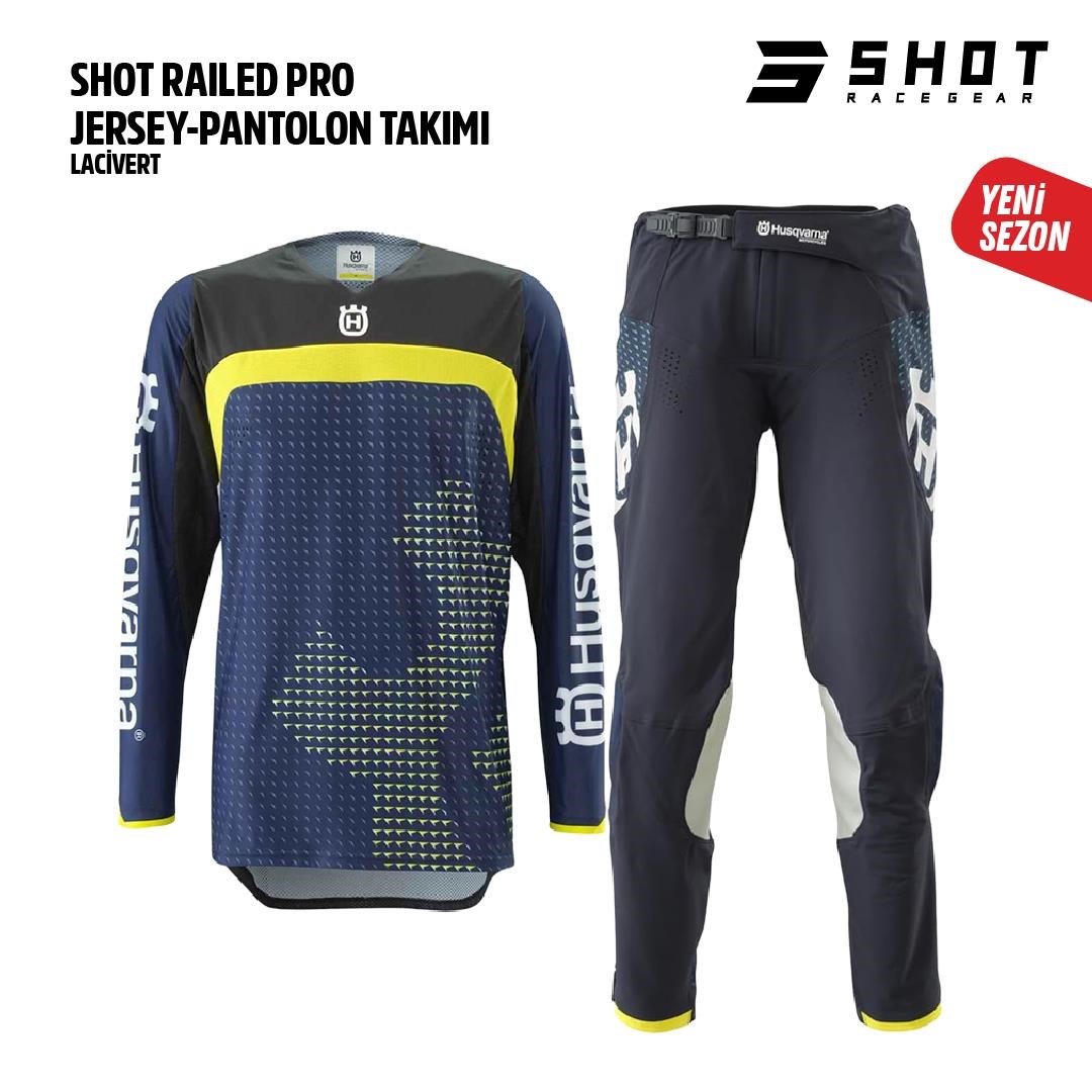 Shot Husqvarna Siyah Jersey Pantolon Takımı