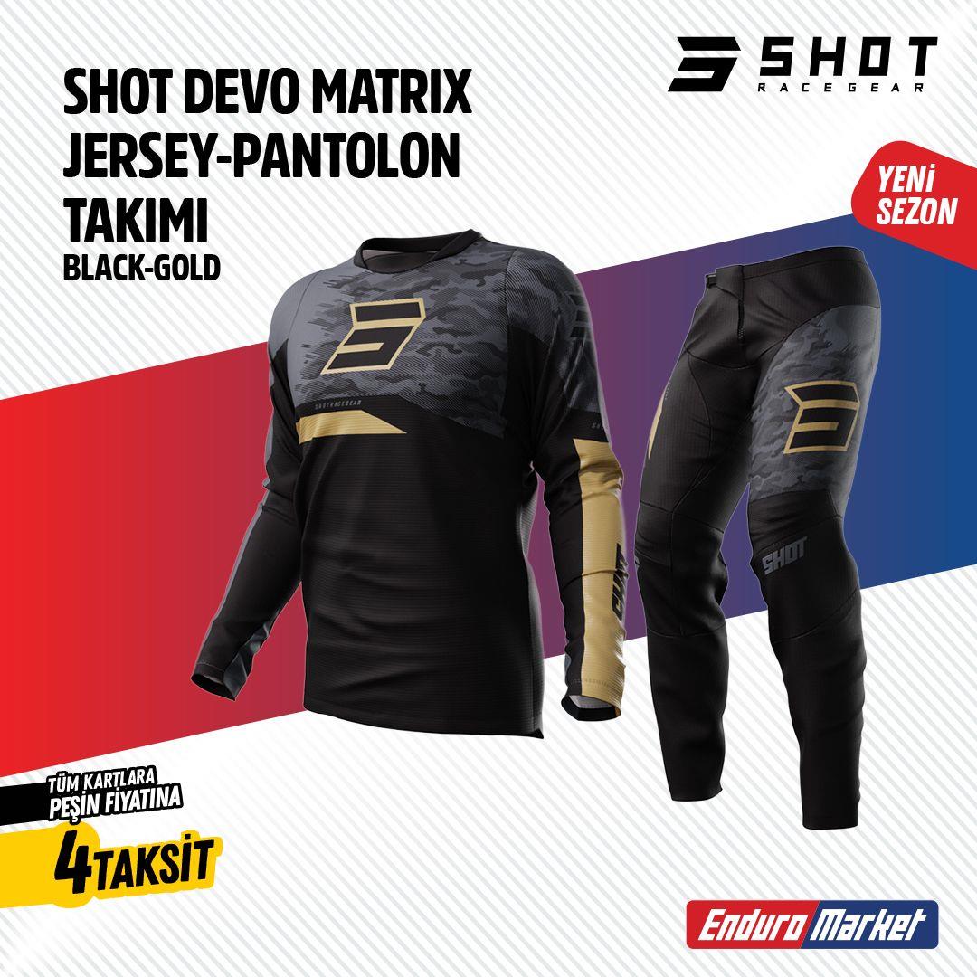 SHOT SİYAH GRİ JERSEY PANTOLON TAKIMI