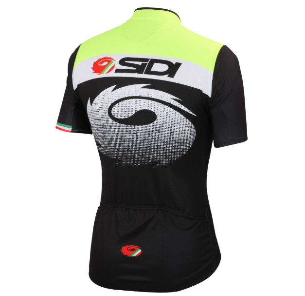 Sidi Pippo 2 Kısa Kollu Bisiklet Jersey Siyah/Sarı