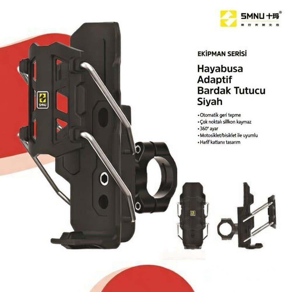 Smnu Hayabusa Adaptif Bardak Tutucu Siyah