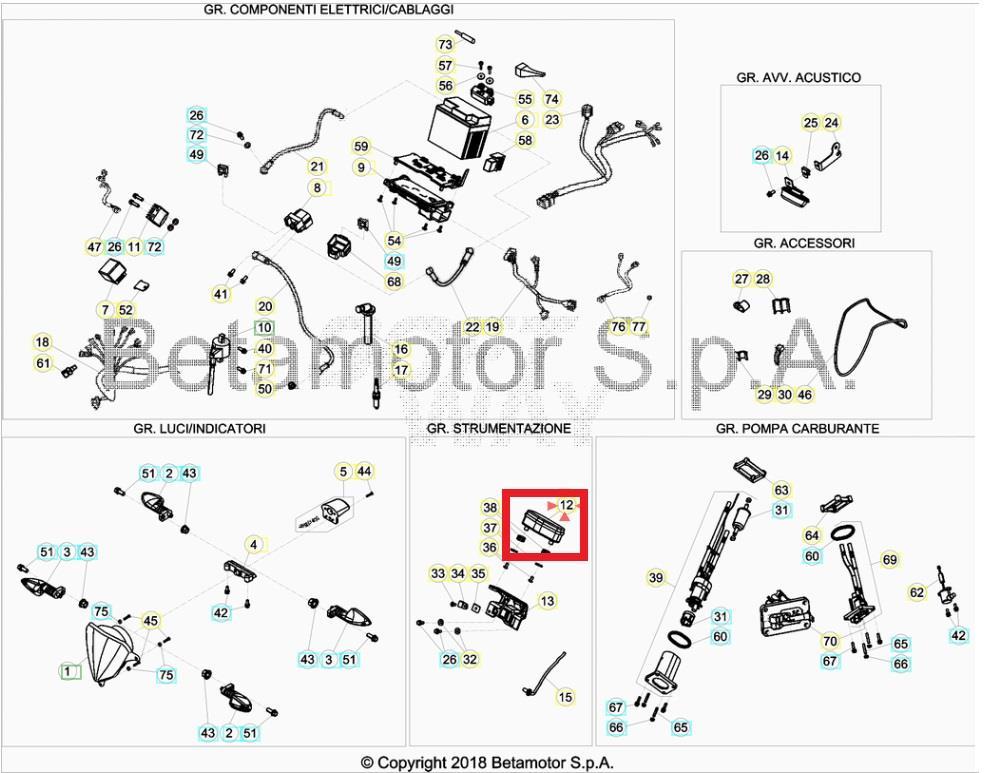 SPEEDOMETER BETA ORJ YP B3