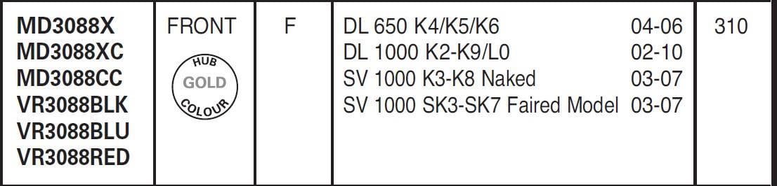 Suz. Dl 650 04-06 Dl 1000 02-10 Ebc Ön Disk