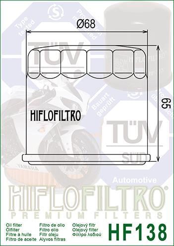 Suz. Gsxr750/1000 Dl650/1000 Hıflo Yağ Filtresi