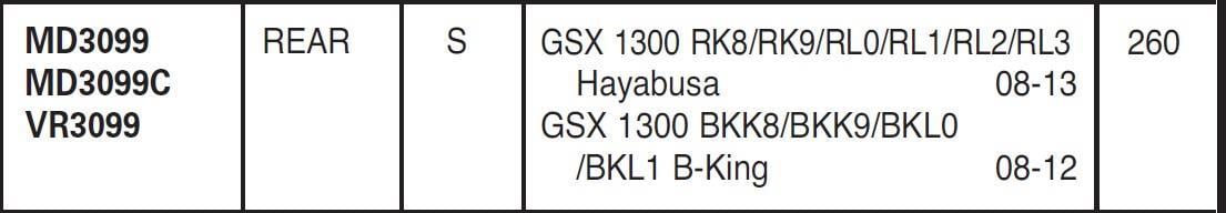 Suz. Gsx 1300 08-18 Ebc Arka Disk