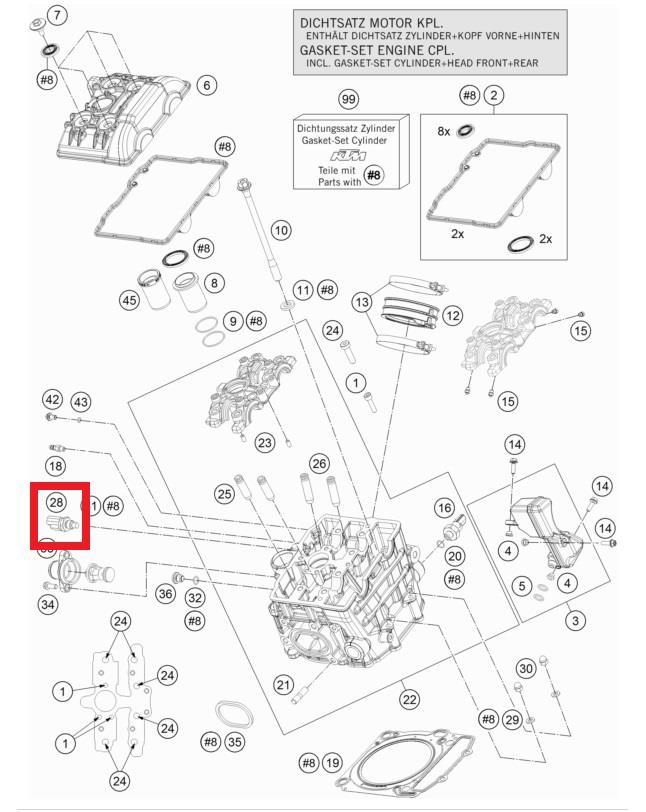 TEMPERAT SENSOR WATER LC8  02 KTM ORJ YP A5