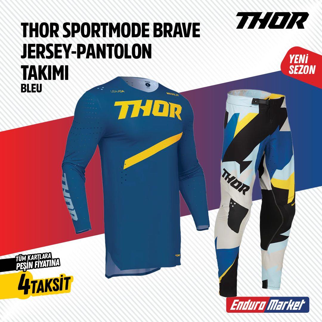 THOR MAVİ SARI JERSEY PANTLON TAKIMI