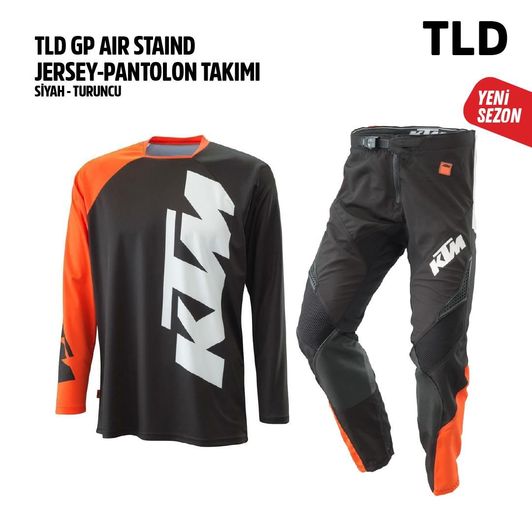 TLD KTM Siyah Turuncu Jersey Pantolon Takımı