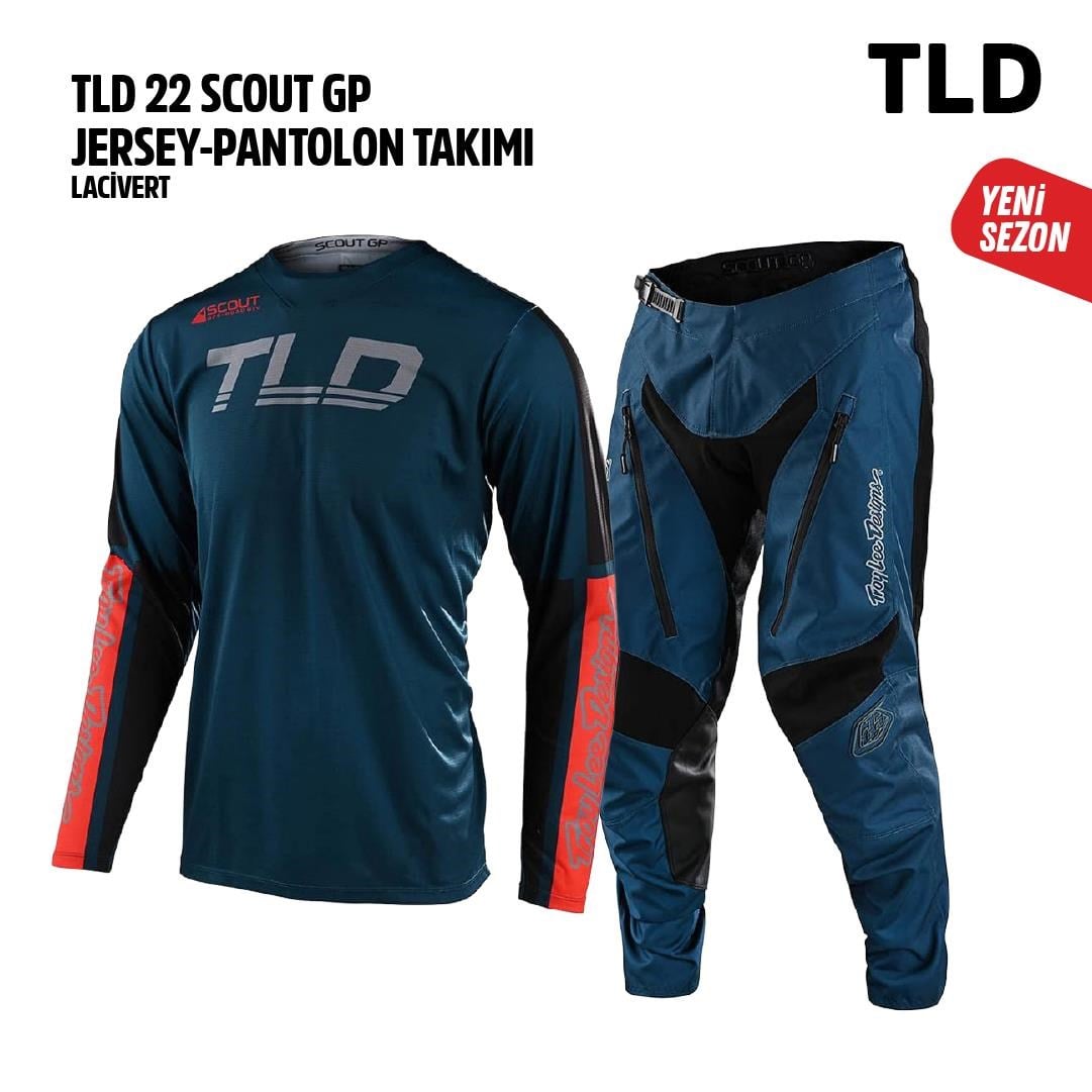 TLD Lacivert Turuncu Jersey Pantolon Takımı