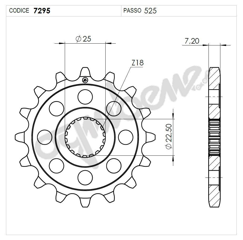 TRIUMPH 1200 OGNIBENE ÖN DİŞLİ 17T