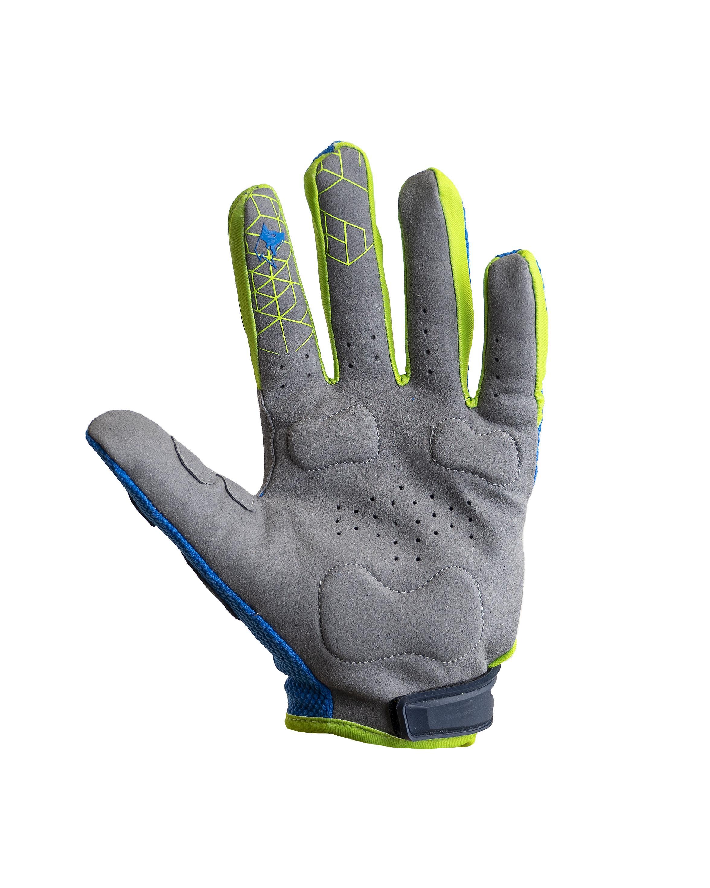 Wlf Racıng Mx Eldiven Mavi Yeşil