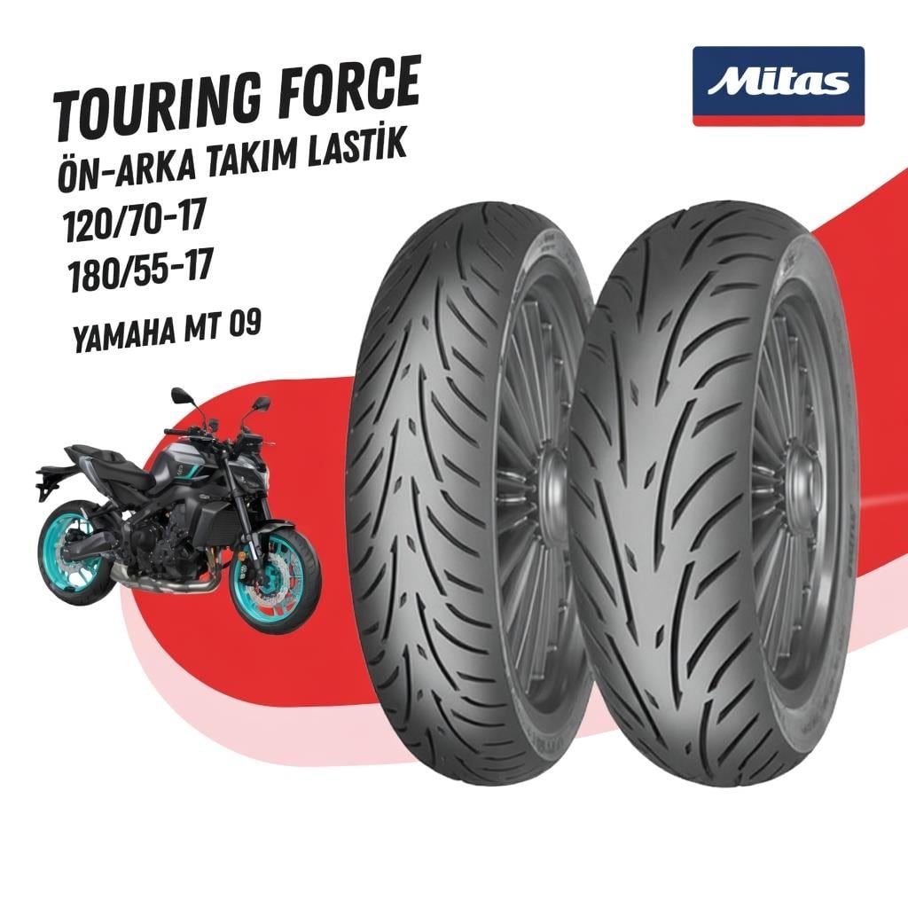 Yamaha Mt9 Mitas Tourıng Force Takım 120/70-17 - 180/55-17 Set