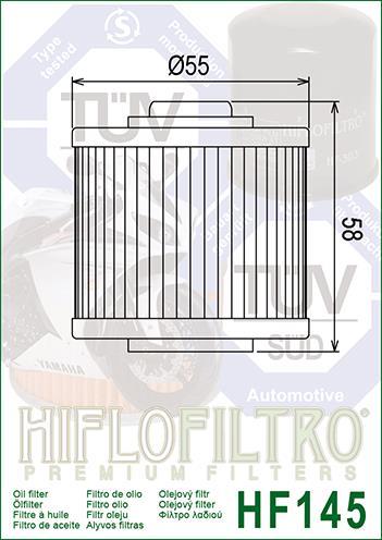 YAMAHA XT660, TENERE660/1000 HIFLO YAĞ FİLTRESİ