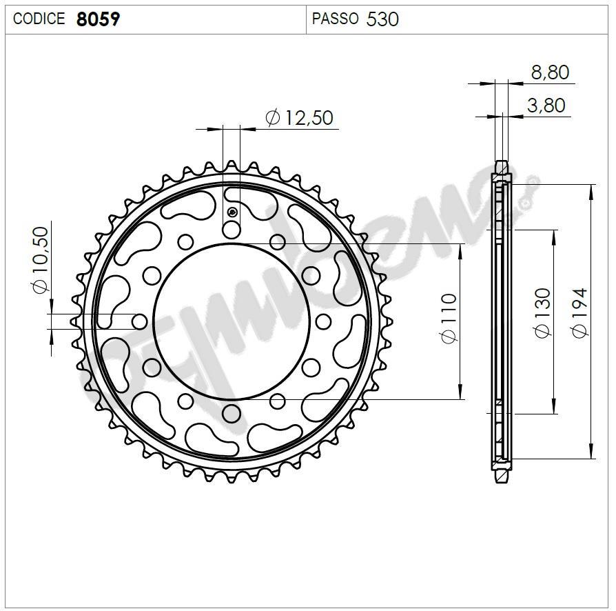 YAMAHA YZF 1000 R1 OGNIBENE ARKA DİŞLİ 48T
