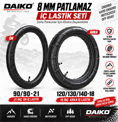 120/130/140-18 --90-90-21 Daiko 8 Mm ön-Arka patlamaz İç Lastik