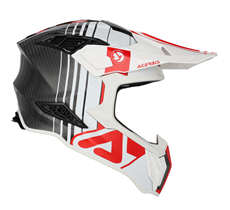 Acerbis Airstrike-C Kask Beyaz Kırmızı