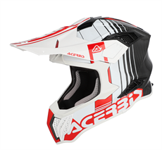 Acerbis Airstrike-C Kask Beyaz Kırmızı