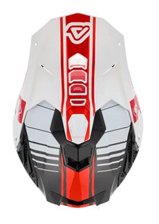 Acerbis Airstrike-C Kask Beyaz Kırmızı