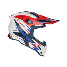 Acerbis Airstrike-X Kask Beyaz Kırmızı
