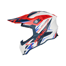 Acerbis Airstrike-X Kask Beyaz Kırmızı
