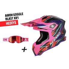 Acerbis Airstrike-X Kask Siyah Pembe